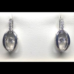 COPY - Dancing Stone Diamond & White Gold Earrings